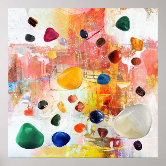 Affiches Crystal Healing Gemstone (Devant)