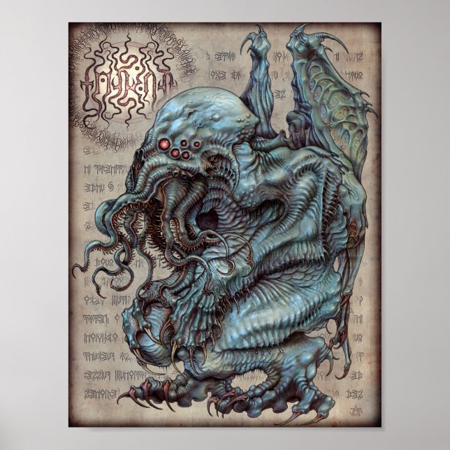 Affiches Cthulhu 8,5 x 11 (Devant)