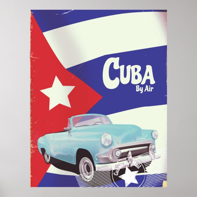 Affiches Cuba par avion (Devant)
