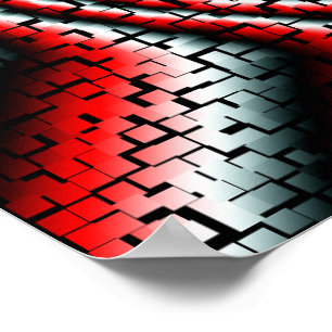 Affiches cubes cool tridimensionnels super tourbillon