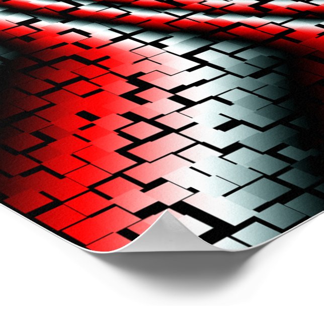 Affiches cubes cool tridimensionnels super tourbillon (Coin)