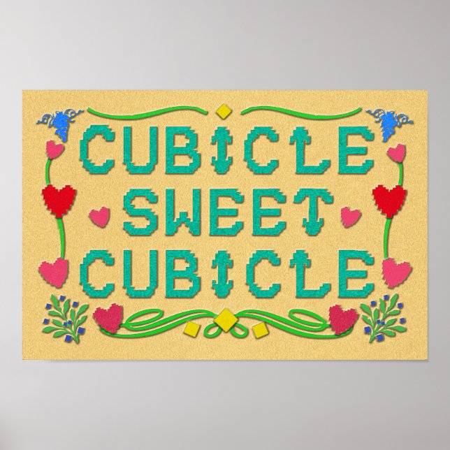 Affiches Cubicle Sweet Cubicle Imprimer (Devant)
