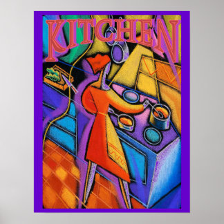Affiches Cuisine de cuisine Abstraite