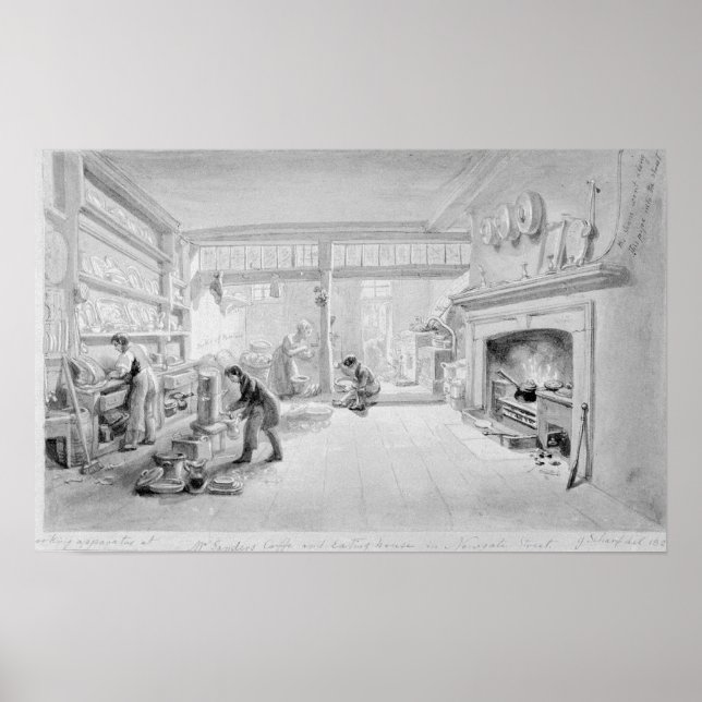 Affiches Cuisine du café de M. Sander et manger (Devant)