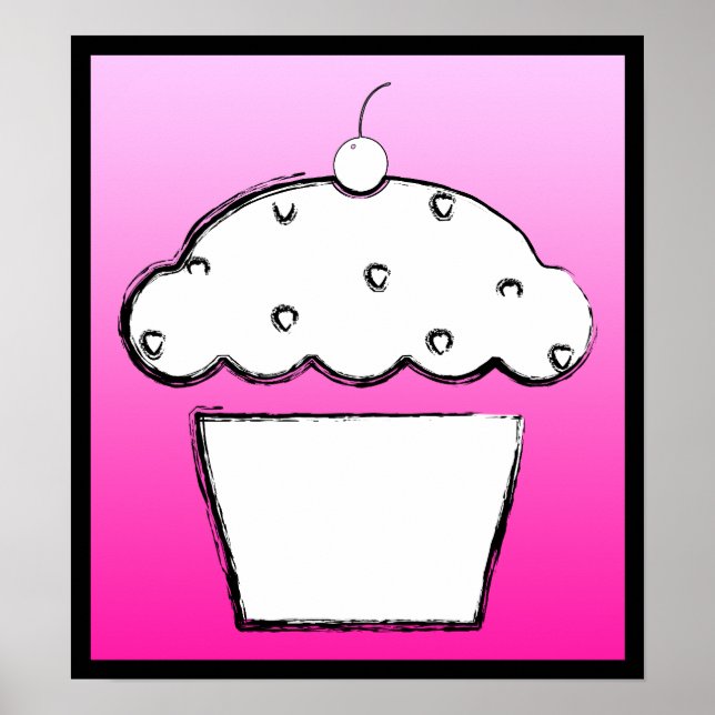 Affiches cupcake (Devant)