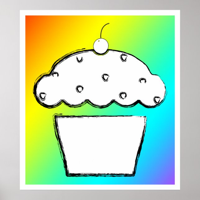 Affiches cupcake (Devant)