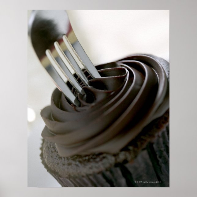 Affiches cupcake au chocolat (Devant)