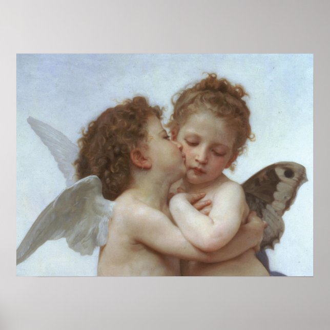 Affiches Cupidé et psychique en tant qu'enfant (Devant)