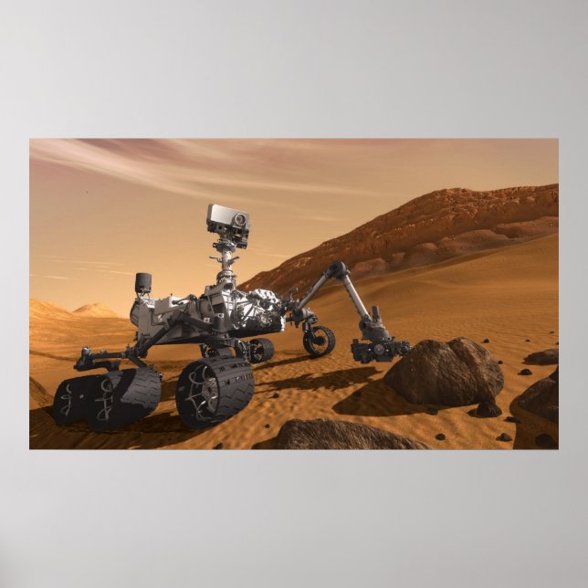 Affiches Curiosity : Le Rover de Mars (Devant)