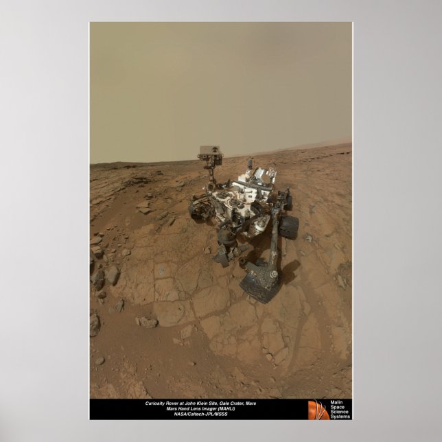 Affiches Curiosity Rover sur le site John Klein (Devant)