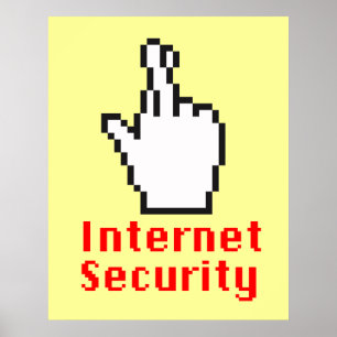 Affiches Curseur croisé de doigts