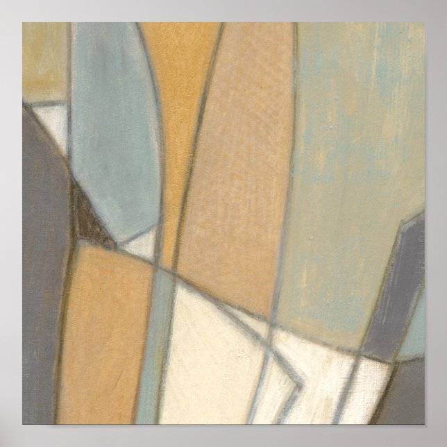 Affiches Curved Lines & Muted Earth Tones (Devant)