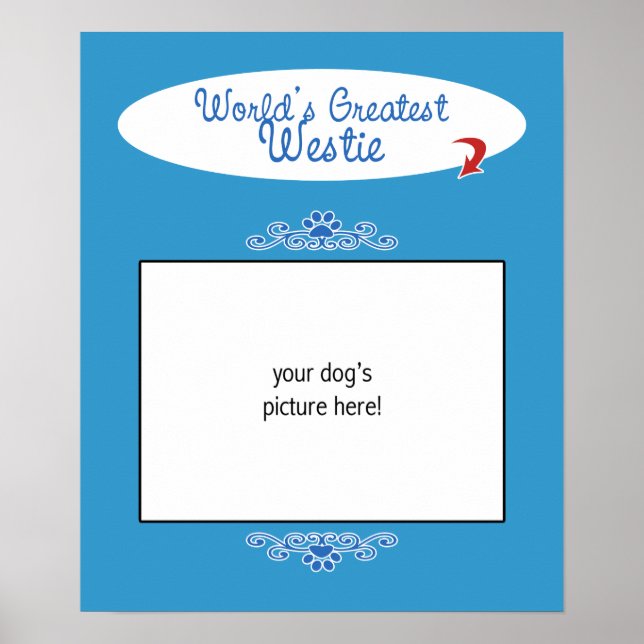 Affiches Custom Worlds Greatest Westie (Devant)