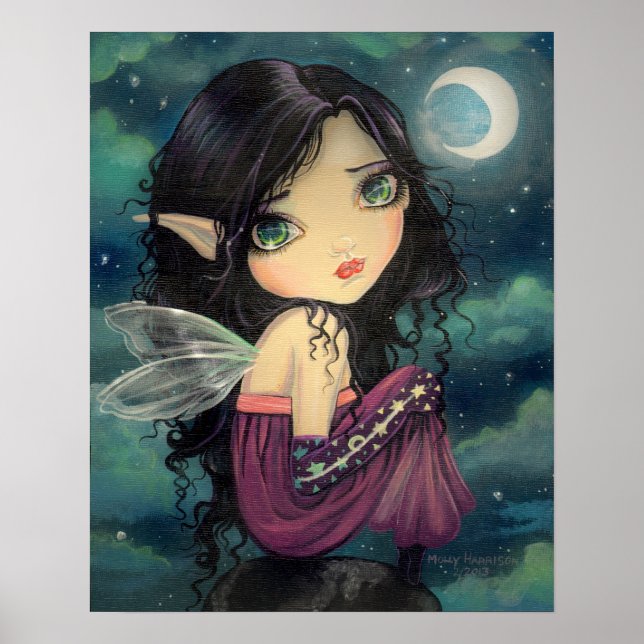 Affiches Cute Gothique Big Eye Fairy Art (Devant)