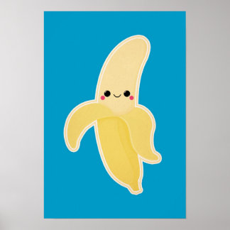Affiches Cute Kawaii Banana