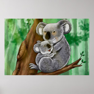 Affiches Cute Koala et Baby