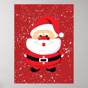Affiches Cute Noël du Père Noël