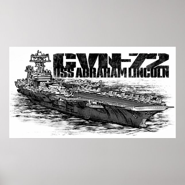 Affiches CVN-72 Abraham Lincoln Imprimer (Devant)