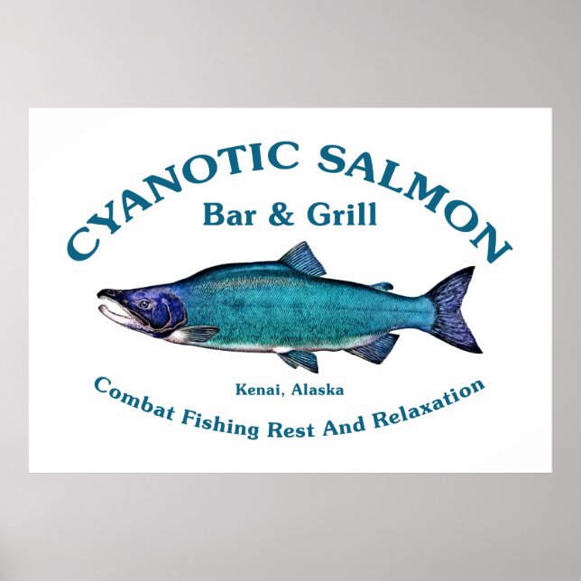 Affiches Cyanotic Salmon Bar & Grill (Devant)
