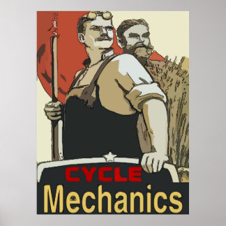 Affiches Cycle Mechanics, Motorcycle Repairs