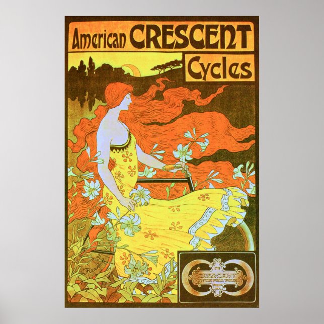 Affiches Cycles américains de CRÉSCENT (Devant)