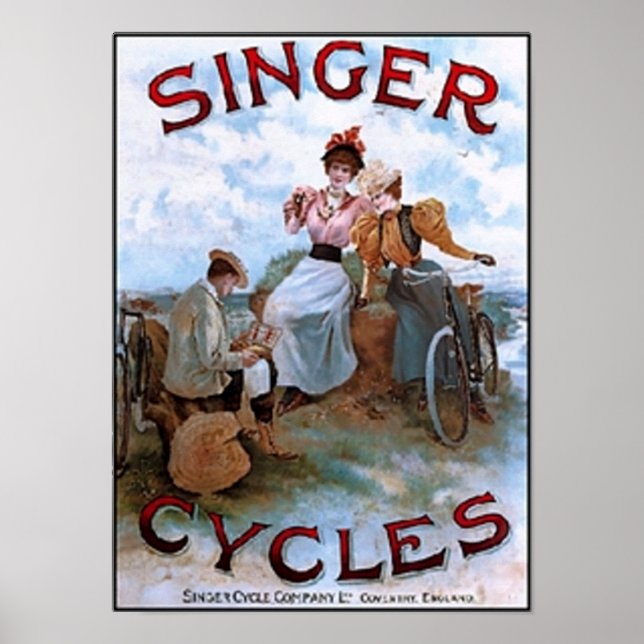 Affiches Cycles chanteurs vintages et publicité (Devant)