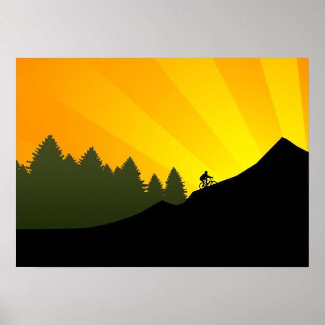 Affiches cyclisme : montagne rayz : (Devant)