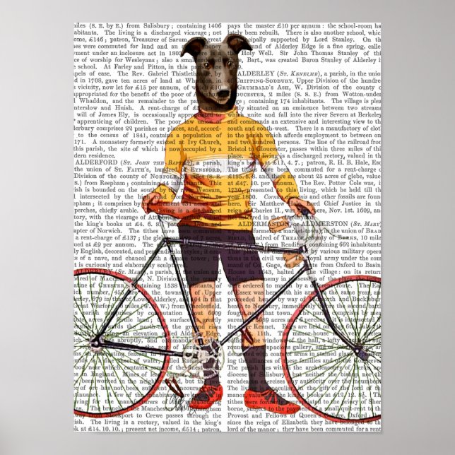 Affiches Cycliste Greyhound (Devant)