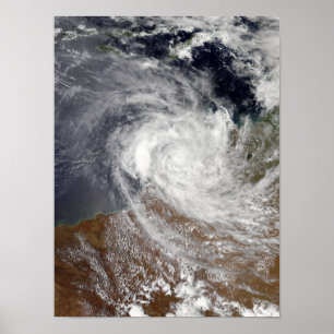 Affiches Cyclone tropical Billy au-dessus de l'Australie