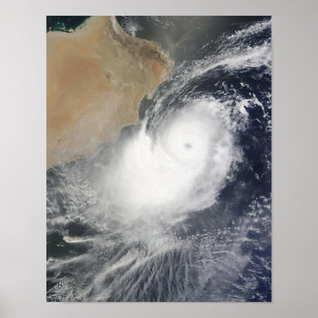 Affiches Cyclone tropical Phet dans la mer d'Oman (Devant)