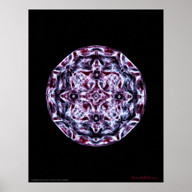 Affiches Cymatique : Musique Note Un Piano (Devant)