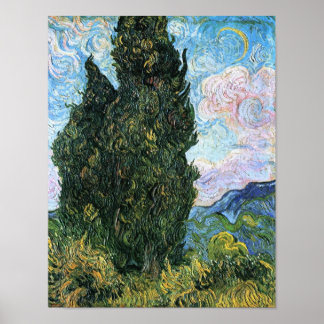 Affiches Cyprès, Vincent van Gogh Art