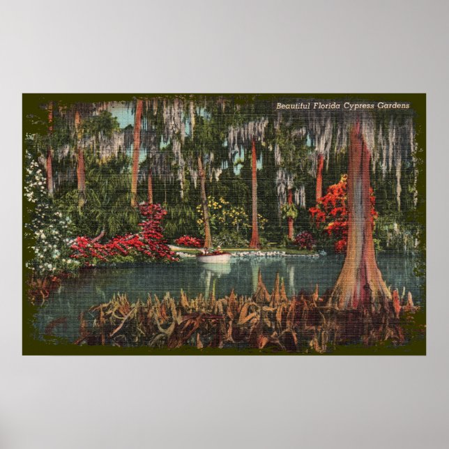 Affiches Cypress Gardens Florida Canvas Imprimer (Devant)
