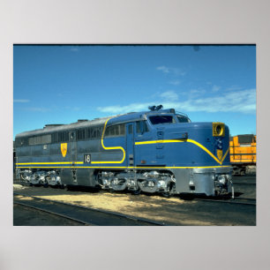 Affiches D&H Alco PA-1 #18. (train;sky;clouds;rail;)_Trains