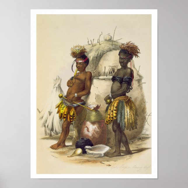 Affiches Dabiyaki et Upapazi, Zulu Boys en Dancing, (Devant)