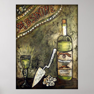 Affiches ~ d'absinthe la fée verte