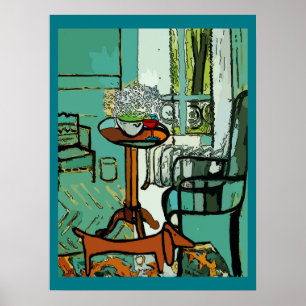 Affiches Dachshund Chambre Lit