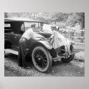 Affiches Dad de aide, 1923. Photo vintage