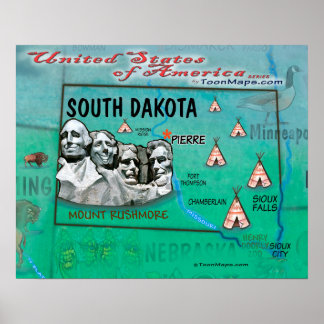 Affiches Dakota du Sud USA