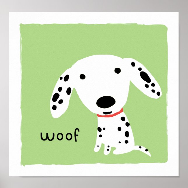 Affiches Dalmatien Woof (Devant)
