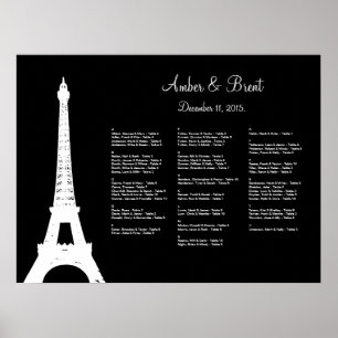 Affiches Damask Paris Seating Chart
