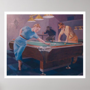 Affiches Dame de billards