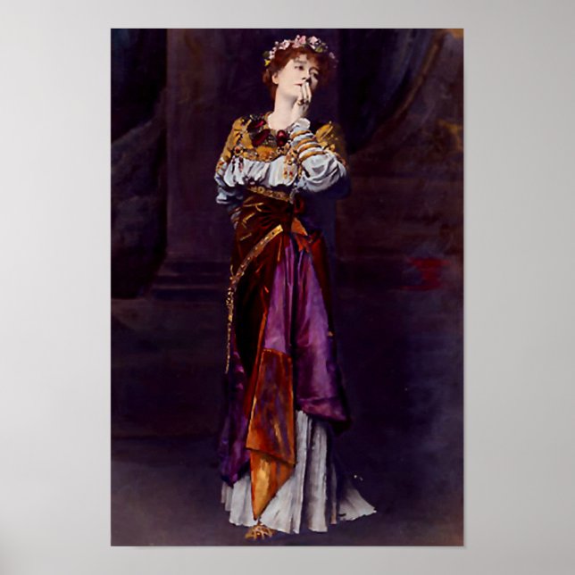 Affiches Dame Ellen Terry en tant qu'Imogen - Alma-Tadema (Devant)