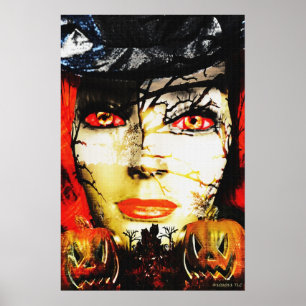 Affiches Dame noire d'Halloween