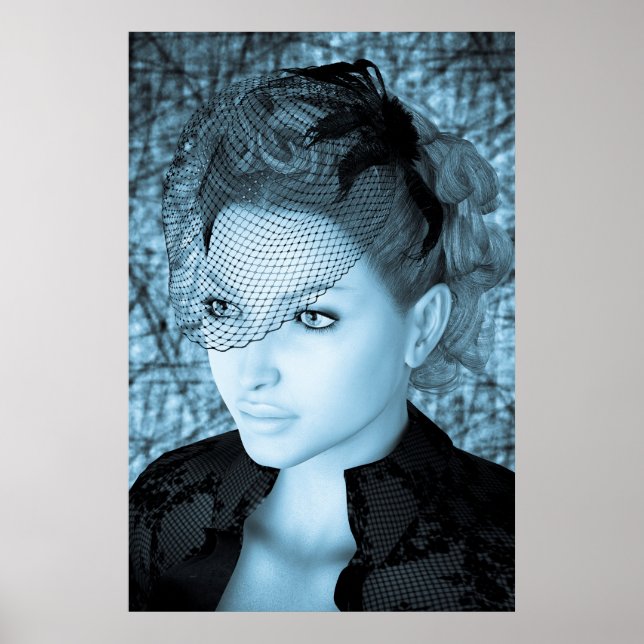 Affiches Dame Vintage (Devant)