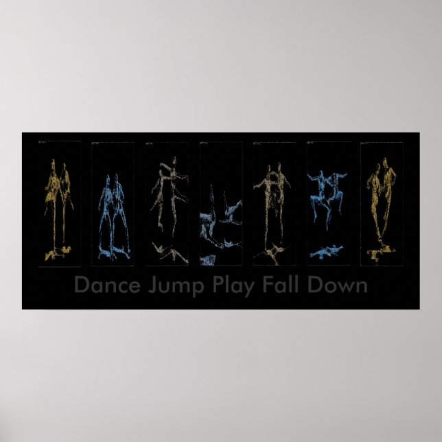 Affiches Dance Jump Jeu tomber (Devant)