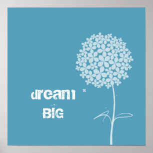 Affiches Dandelion blanc simple