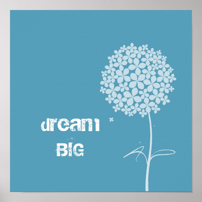 Affiches Dandelion blanc simple (Devant)