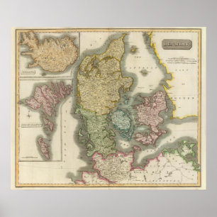 Affiches Danemark, Islande, Îles Féroé