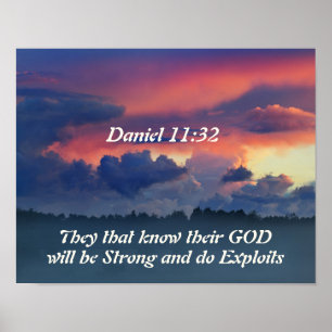 Affiches Daniel 11:32 Verse de la Bible